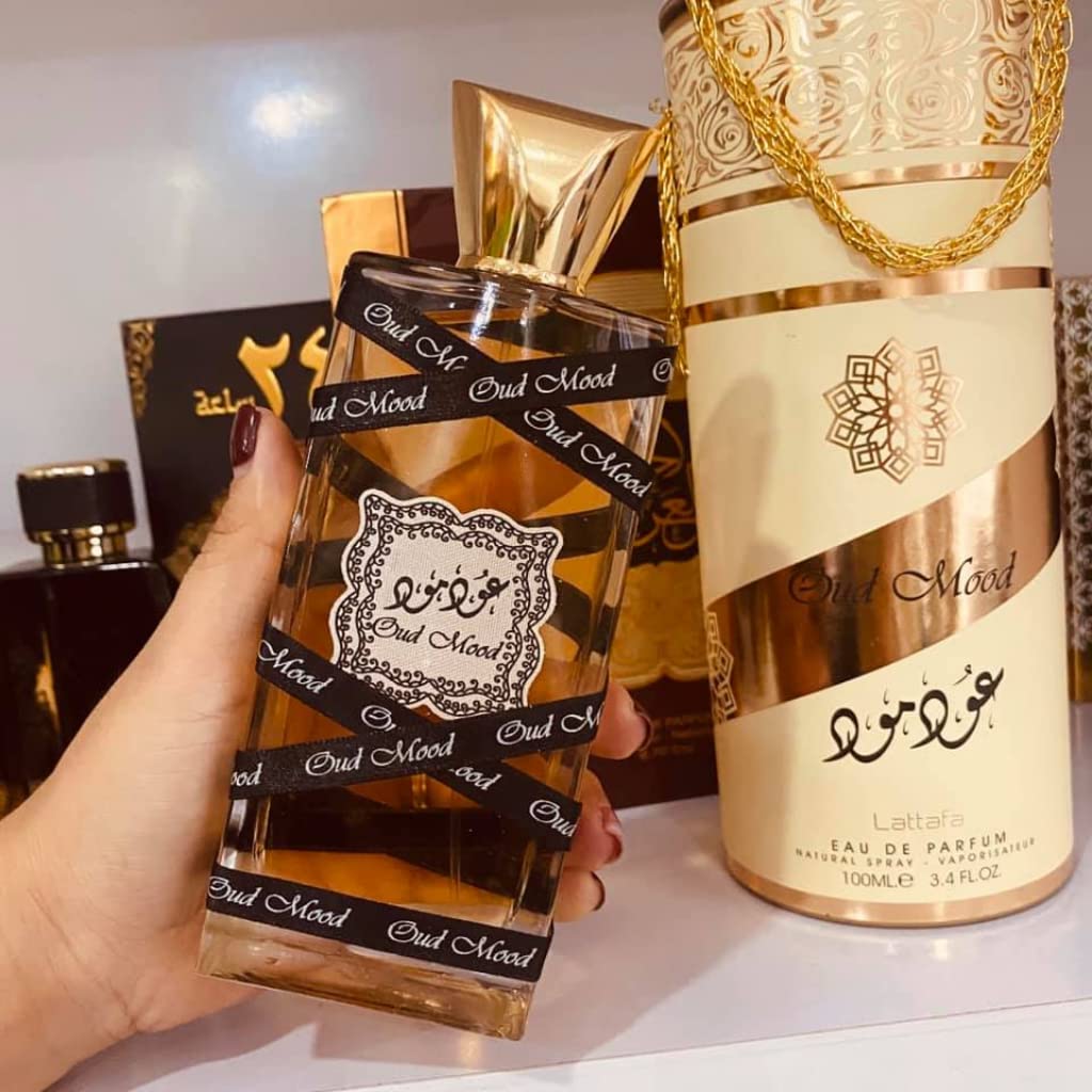 Lattafa Eau de Parfum, unisex, 3.4 onzas | Estado de ánimo fuerte |...
