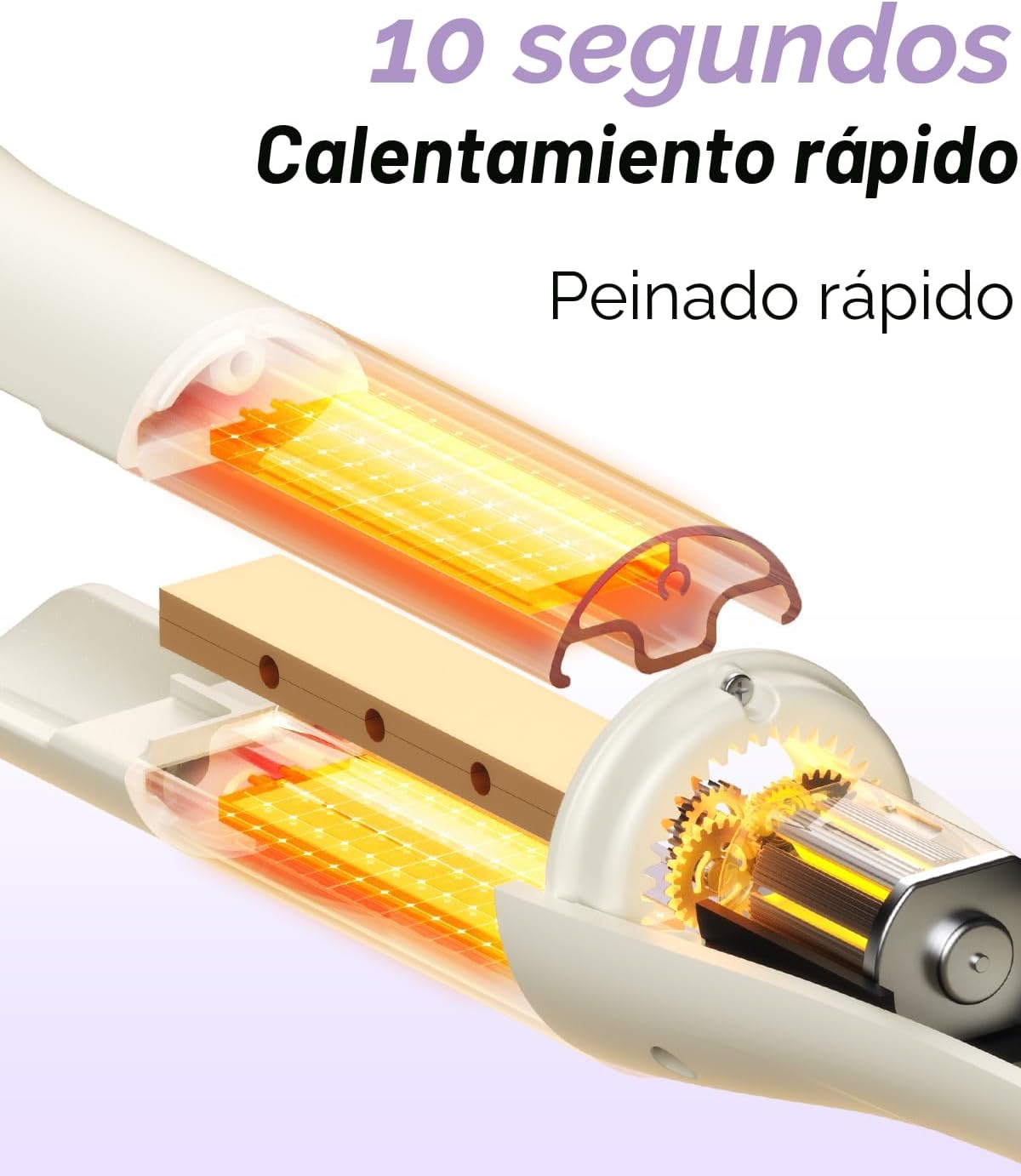 Rizador de pelo automático 3 en 1, rizador de pelo con 3 barriles (...