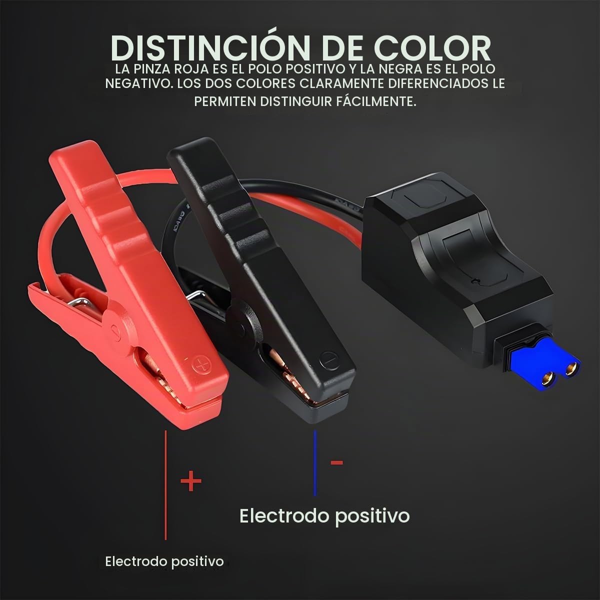 Osilly Abrazadera de arranque de coche, 12V de batería automotriz p...