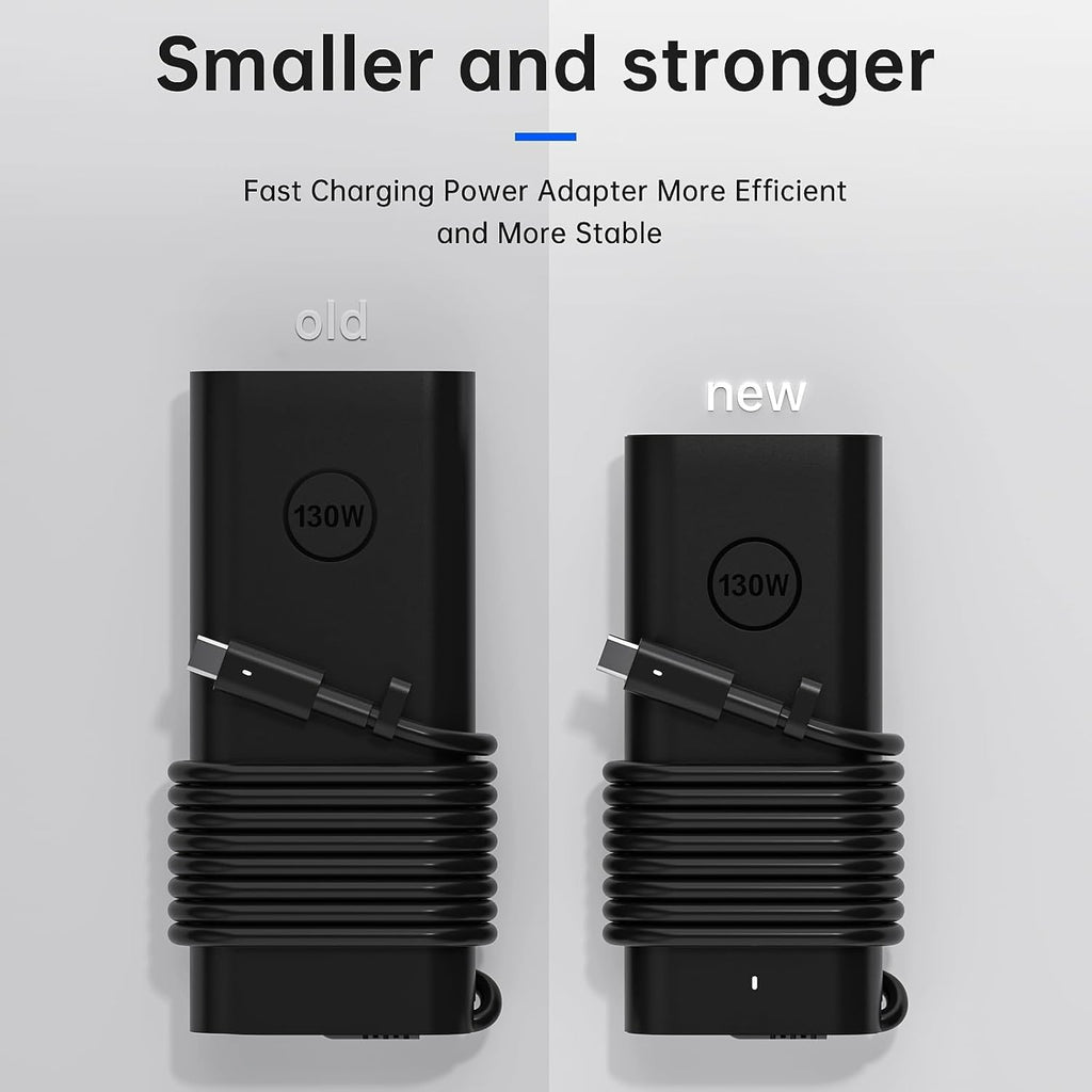 Yuncaiiz Adaptador de CA 130 W USB C Cargador para portátil Dell -...
