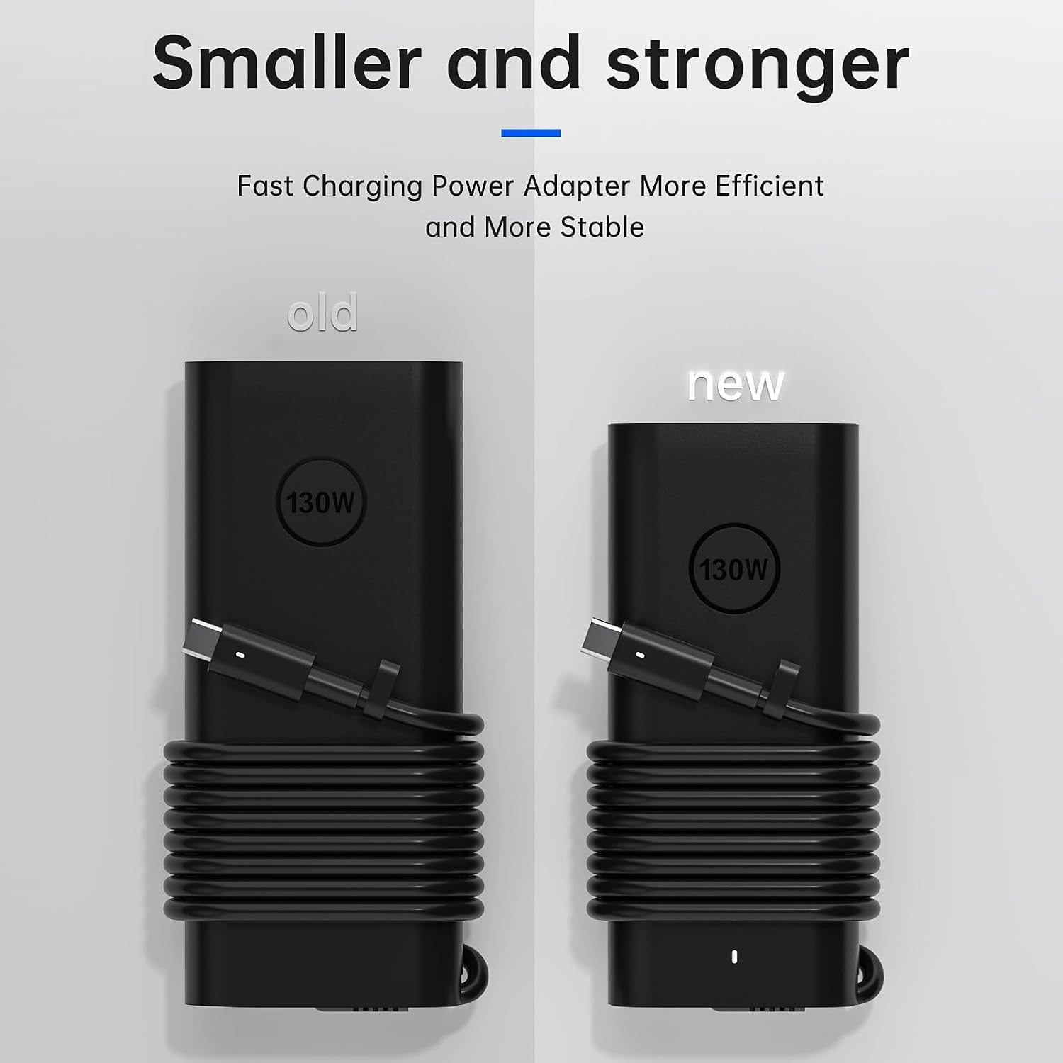 Yuncaiiz Adaptador de CA 130 W USB C Cargador para portátil Dell -...