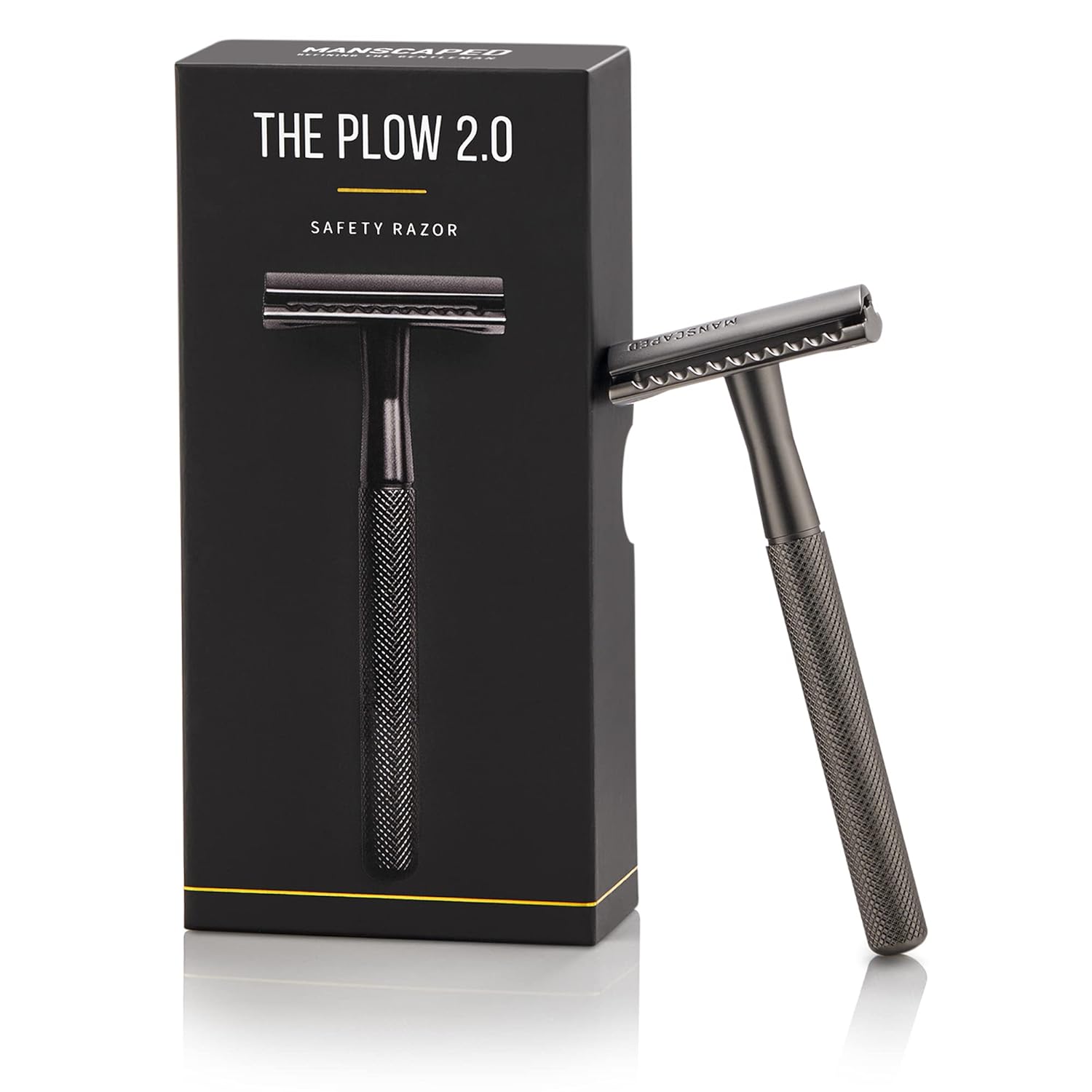 MANSCAPED® The Plough® 2.0 Maquinilla de Afeitar de Seguridad Facia...