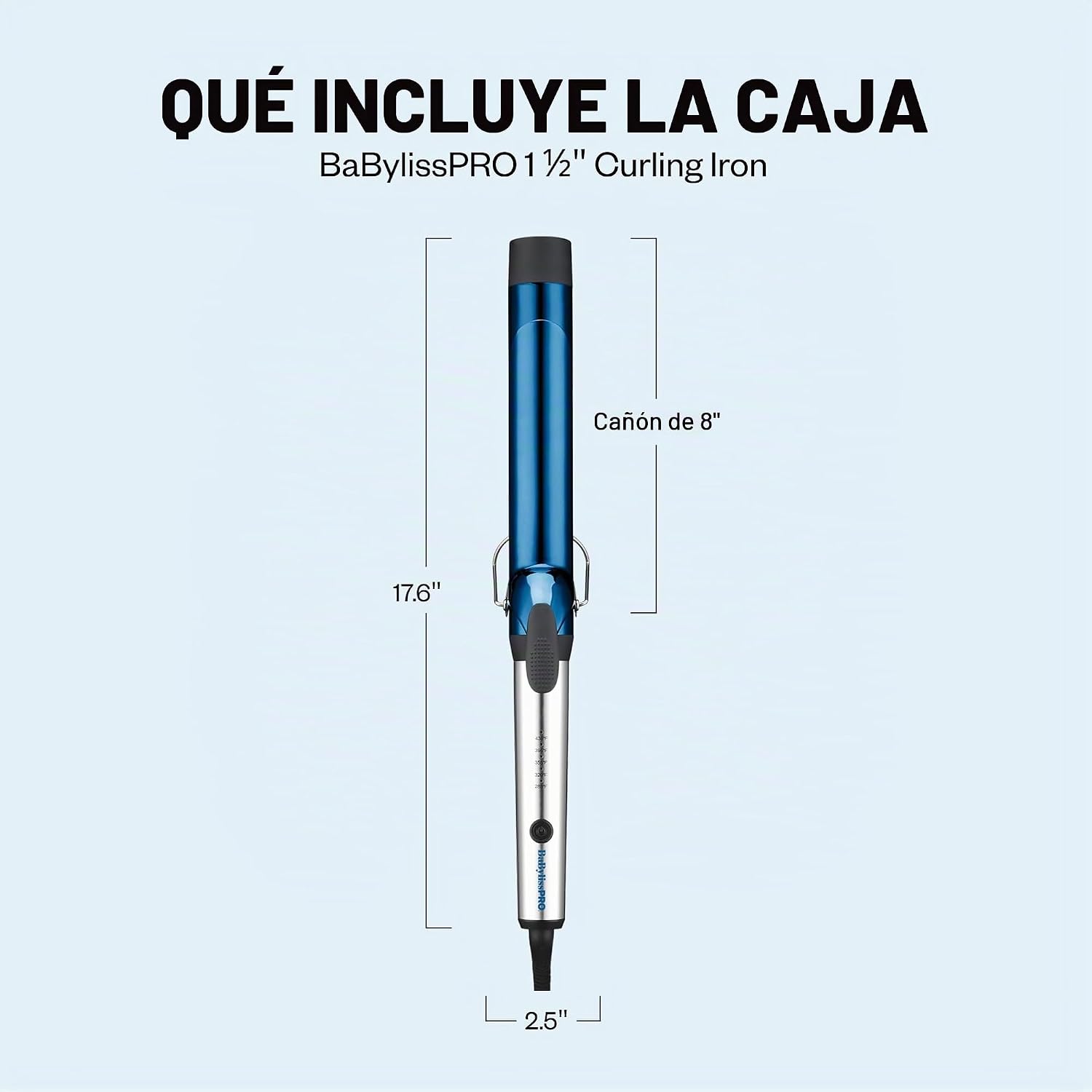 BabylissPRO Rizador profesional Nano Titanium con barril extendido\...