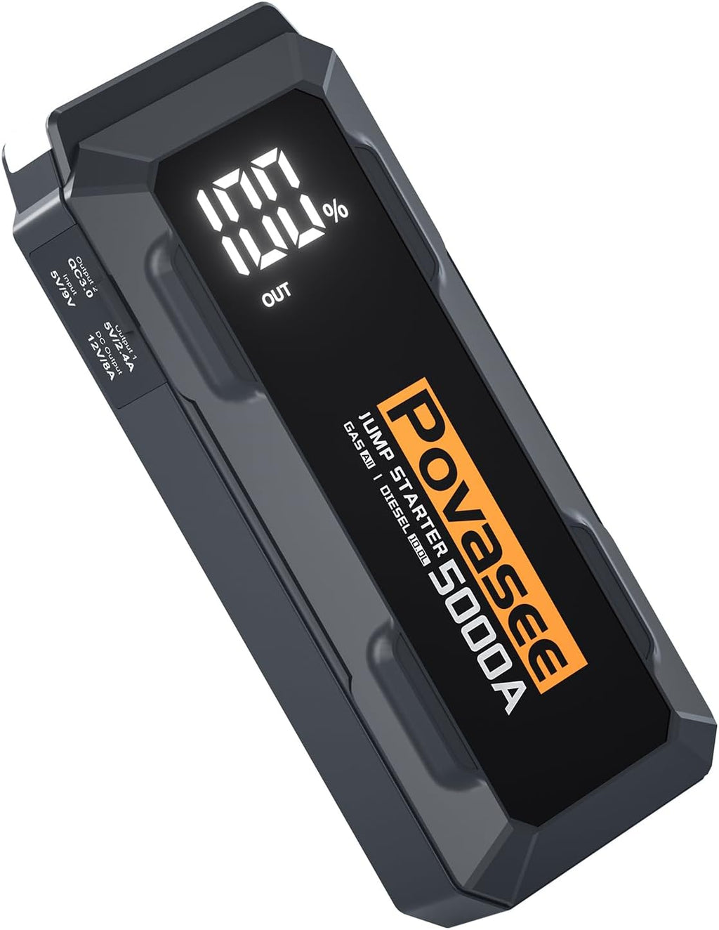 Povasee Arrancador de Batería de Coche 5000A Caja de Arranque (Todo...