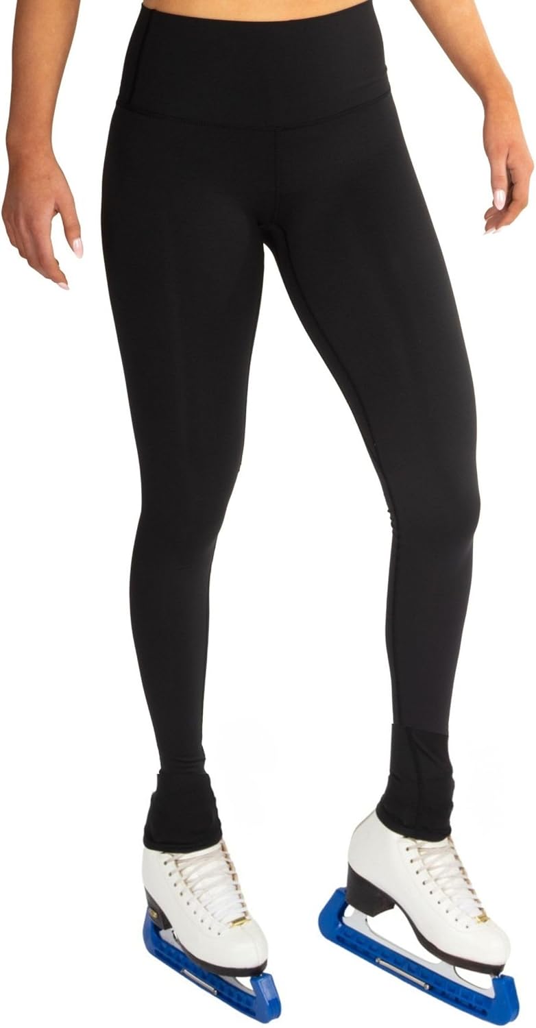 CRS Cross Leggings de patinaje sobre hielo. Leggins negros para pat...