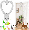 Juguetes interactivos para gatos de interior: varita de plumas de a...