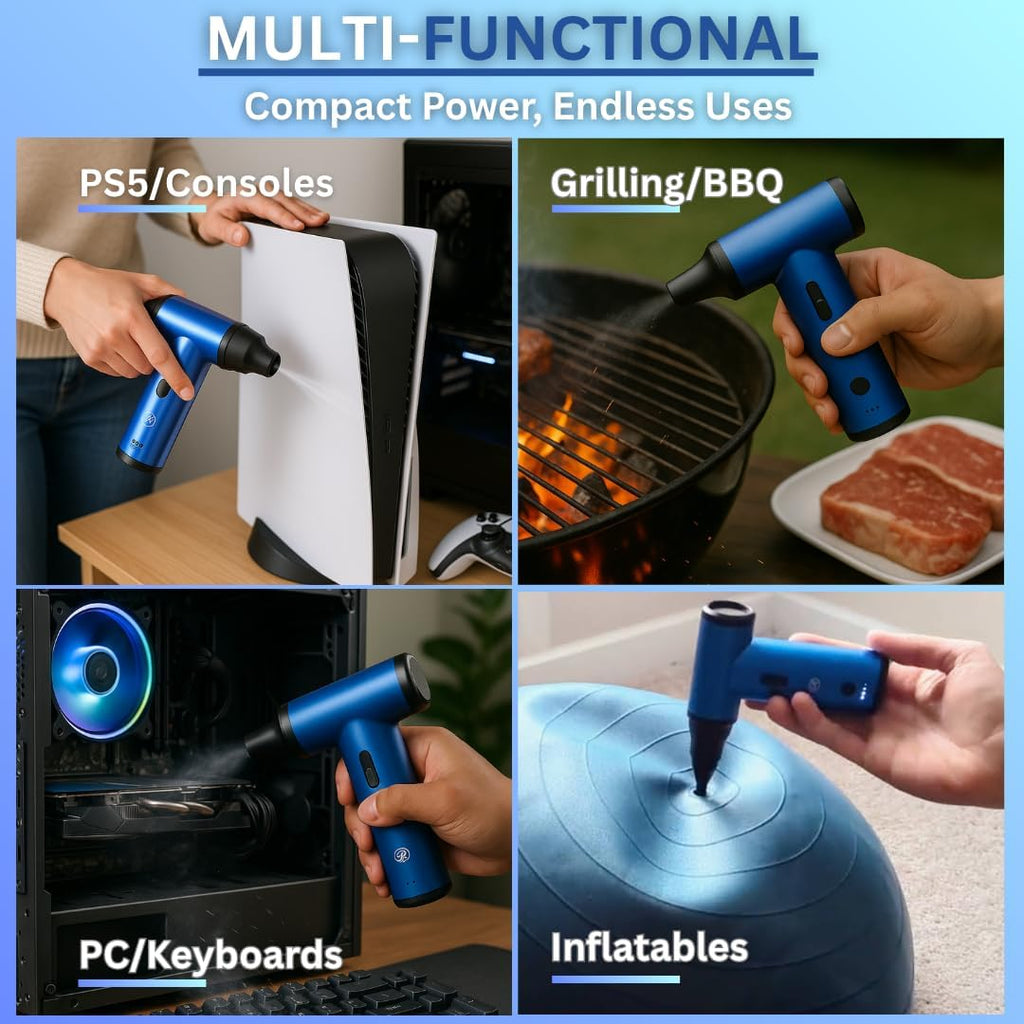 Pistola sopladora eléctrica de aire comprimido, mini soplador recar...