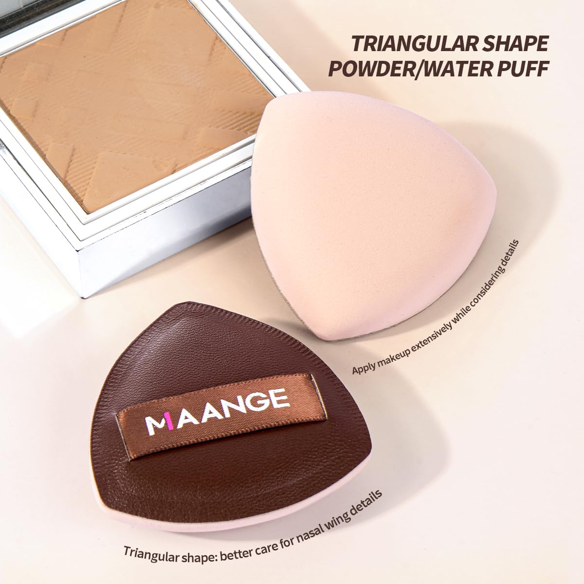 MAANGE Juego de 16 brochas de maquillaje de viaje para polvo líquid...