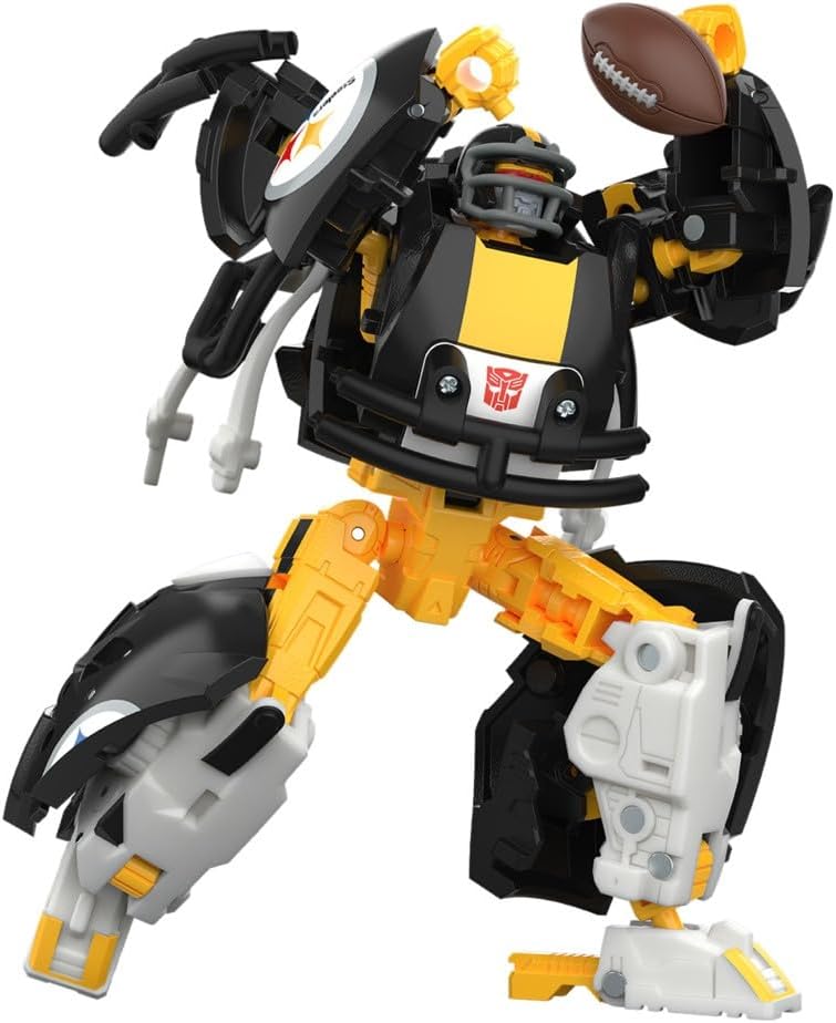 Transformers NFL Pittsburgh Steelers Steelsmash Figura de acción de...
