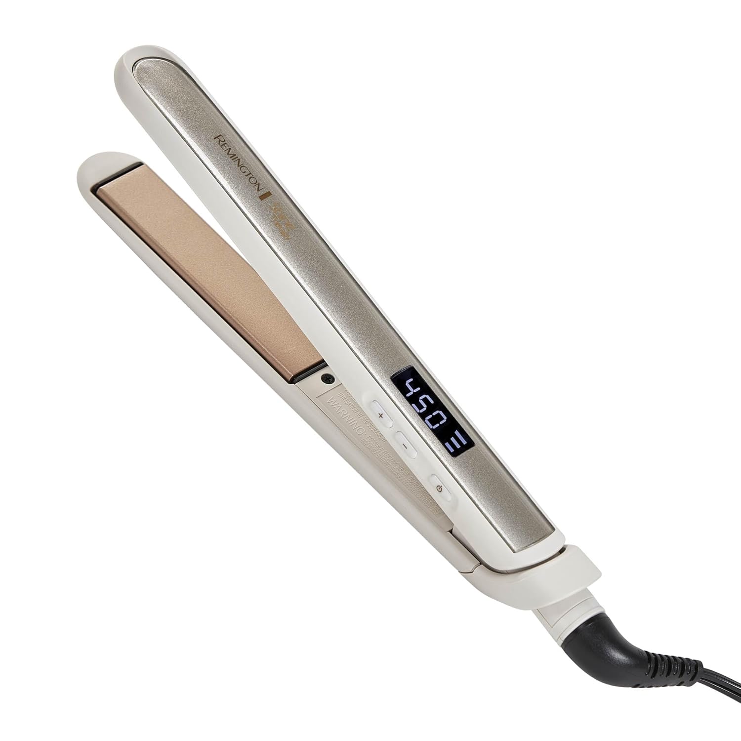 Remington Shine Therapy - Plancha alisadora de pelo de 1 pulgada, p...