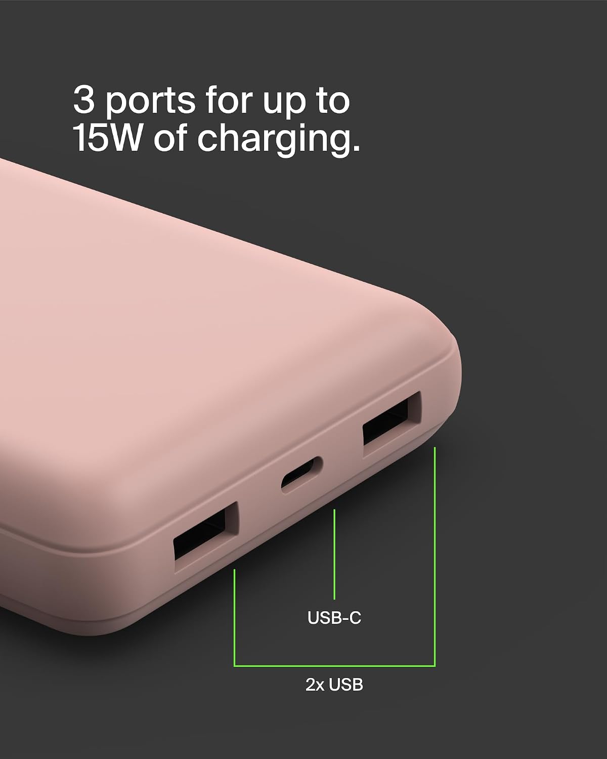 Belkin Cargador portátil, banco de energía USB C de 20000 mAh con 1...