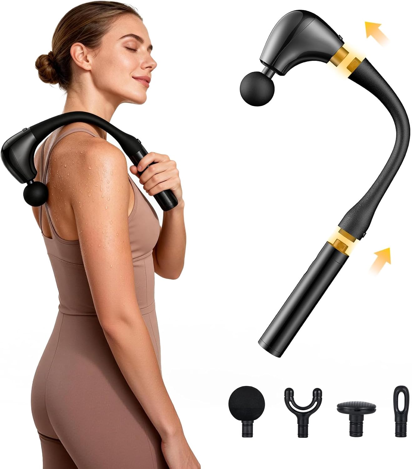 KAELUX Pistola de fascia G4D con mango largo desmontable en forma d...