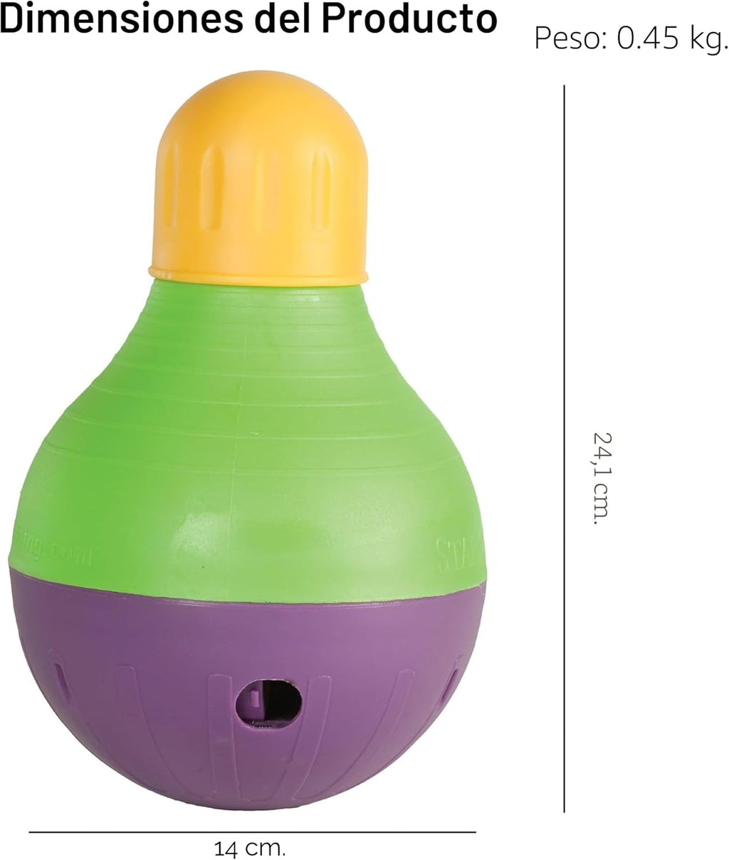 Starmark Bob-A-Lot Juguete Interactivo para Perros Mascotas, Grande...