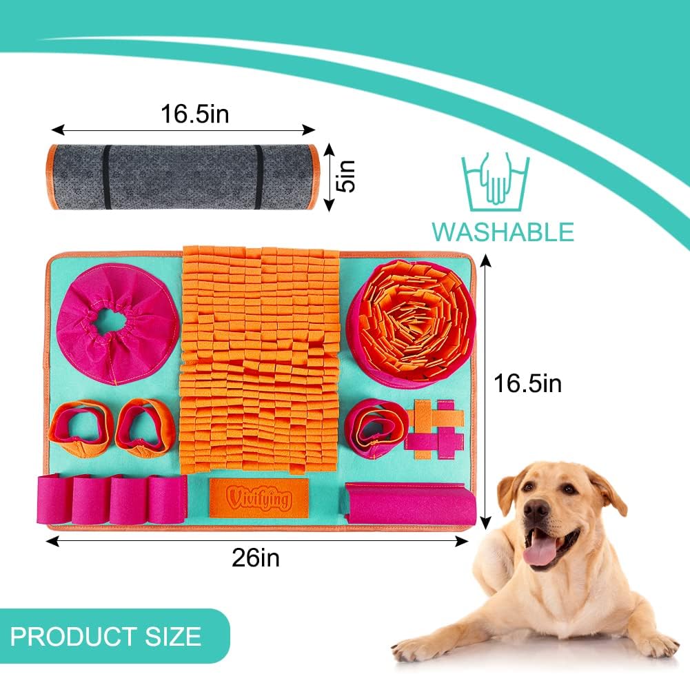 Vivifying Alfombra Olfativa para Perros, Juguetes Interactivos de E...