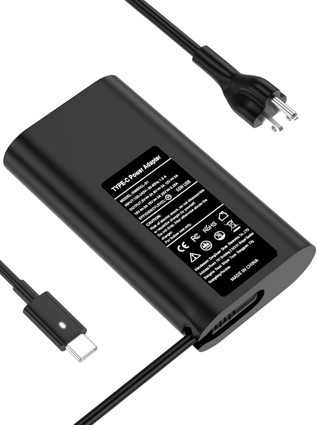 TSKYBEAR 65W 45W Compatible con Dell Laptop Cargador USB C Latitude...