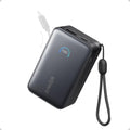 Anker Cargador portátil nano, 45 W 10000 mAh con cable retráctil de...