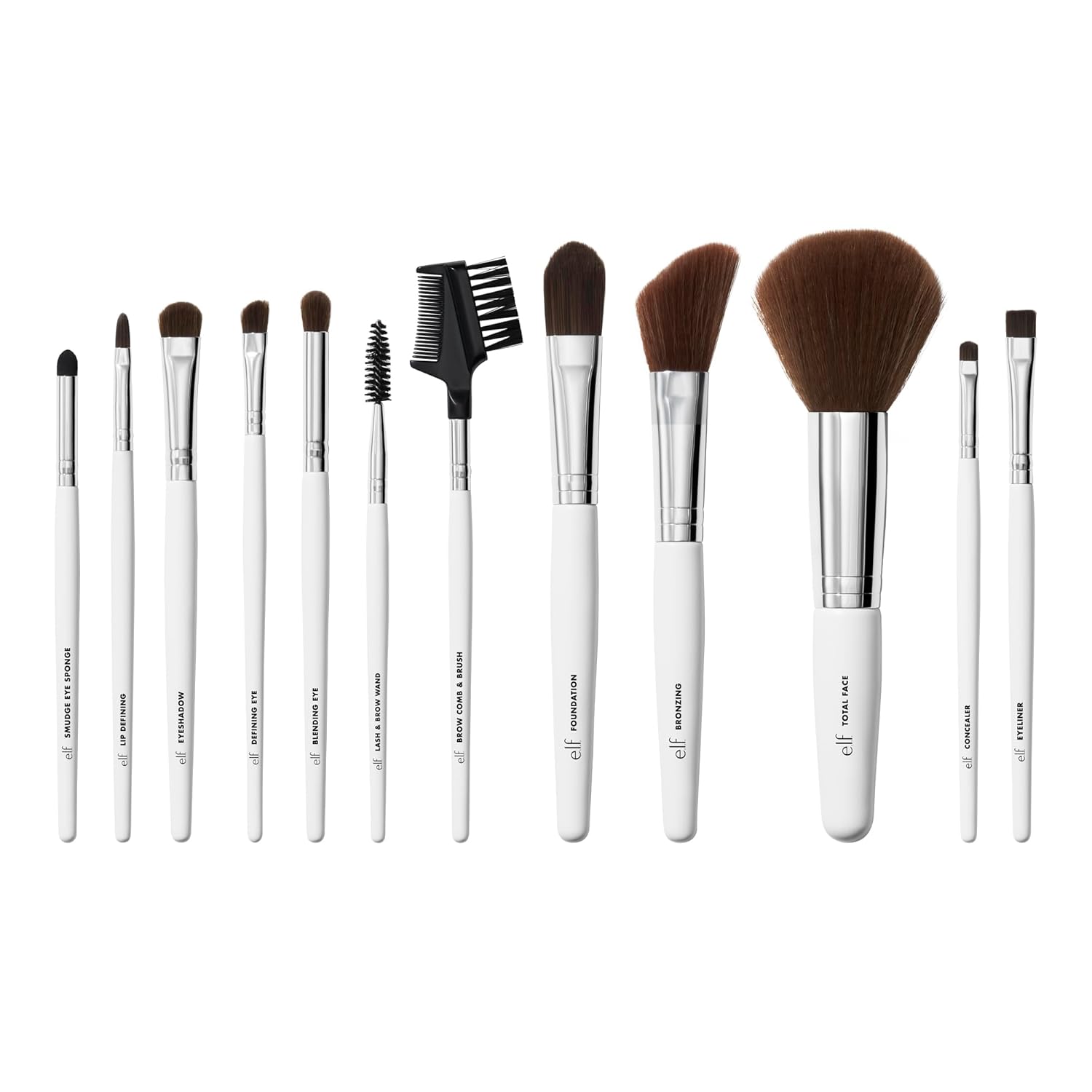 e.l.f. Set de 12 brochas para cosméticos