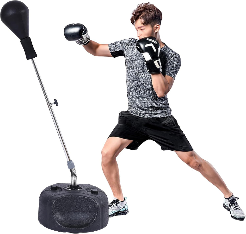 Stiatu Saco de Boxeo con Soporte, Saco de Boxeo Pesado, Barra Refle...