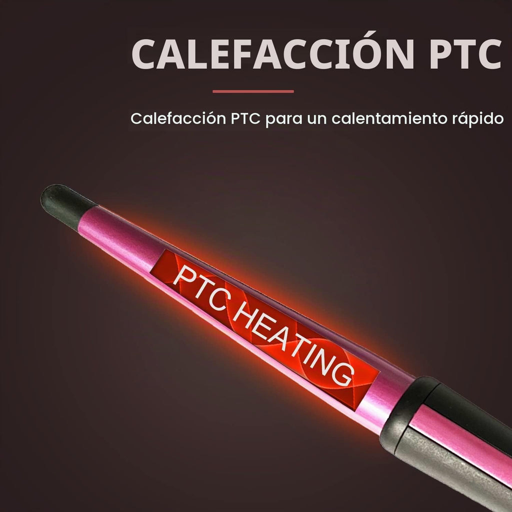 Rizador de pelo, rizador cónico de 0.5 a 1 pulgadas, rizador de pel...