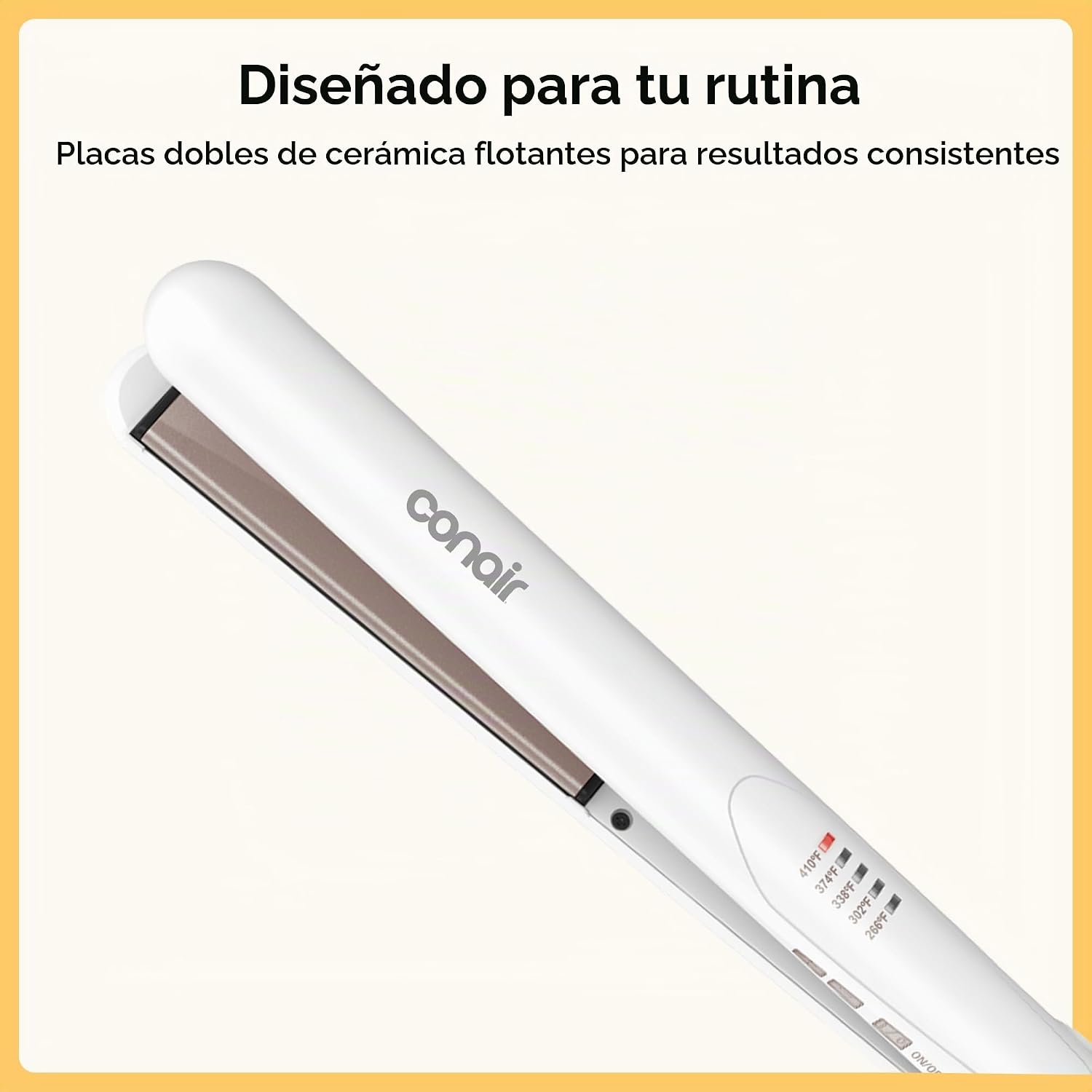 Conair Plancha plana de cerámica doble, plancha de pelo de 1 pulgad...