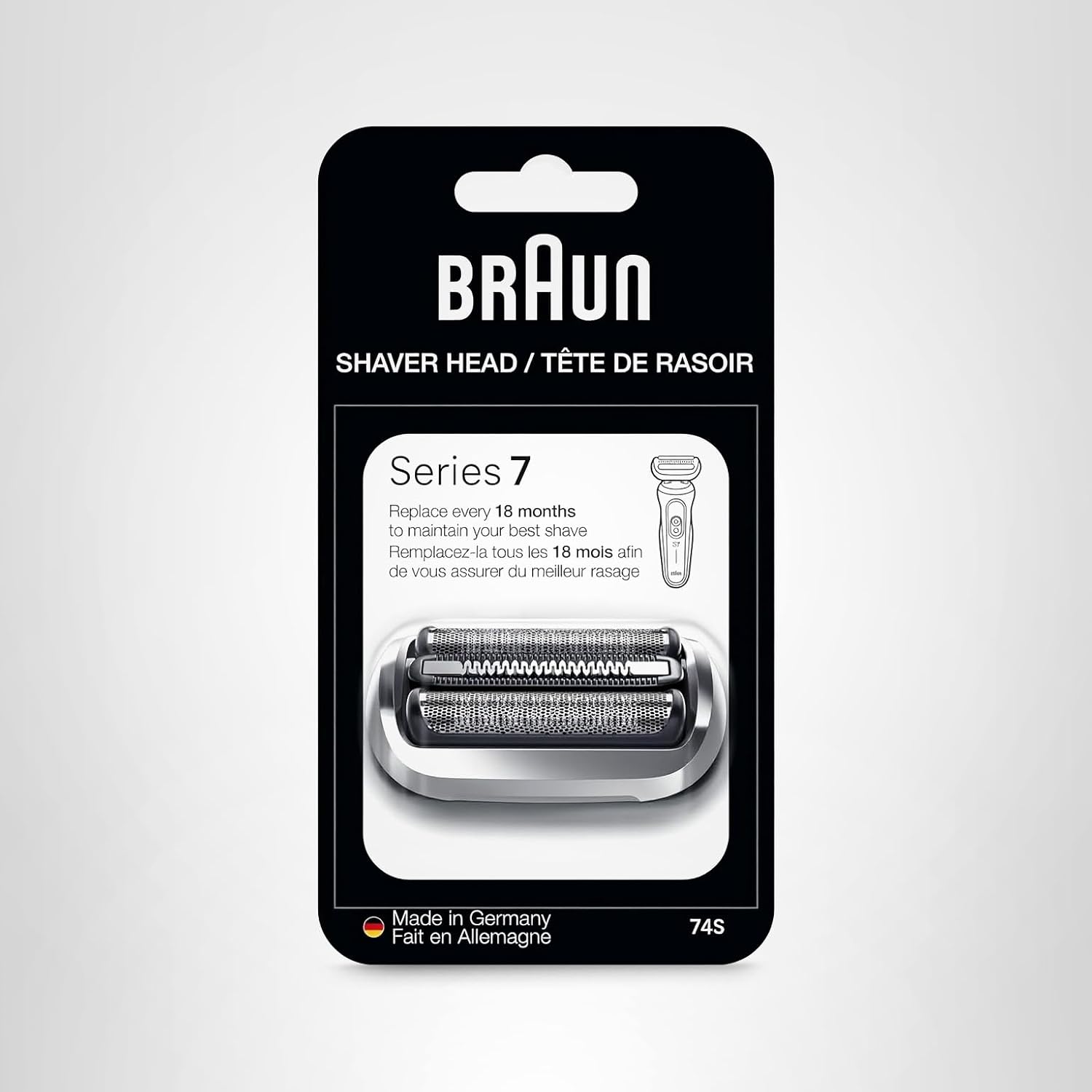 Braun Cabezal de repuesto para afeitadora eléctrica serie 7, fija f...
