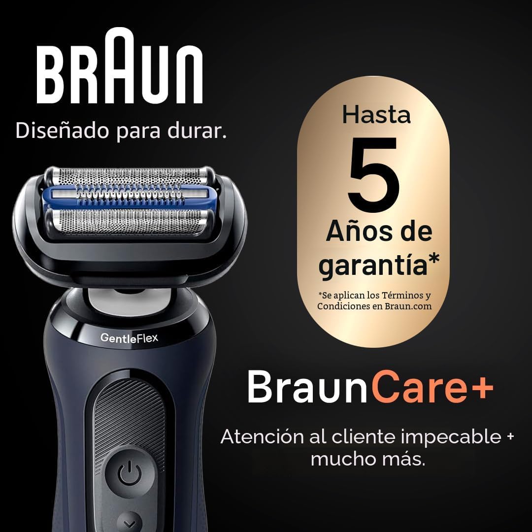 Braun Afeitadora eléctrica para hombre, serie 6 6177cc, afeitado en...