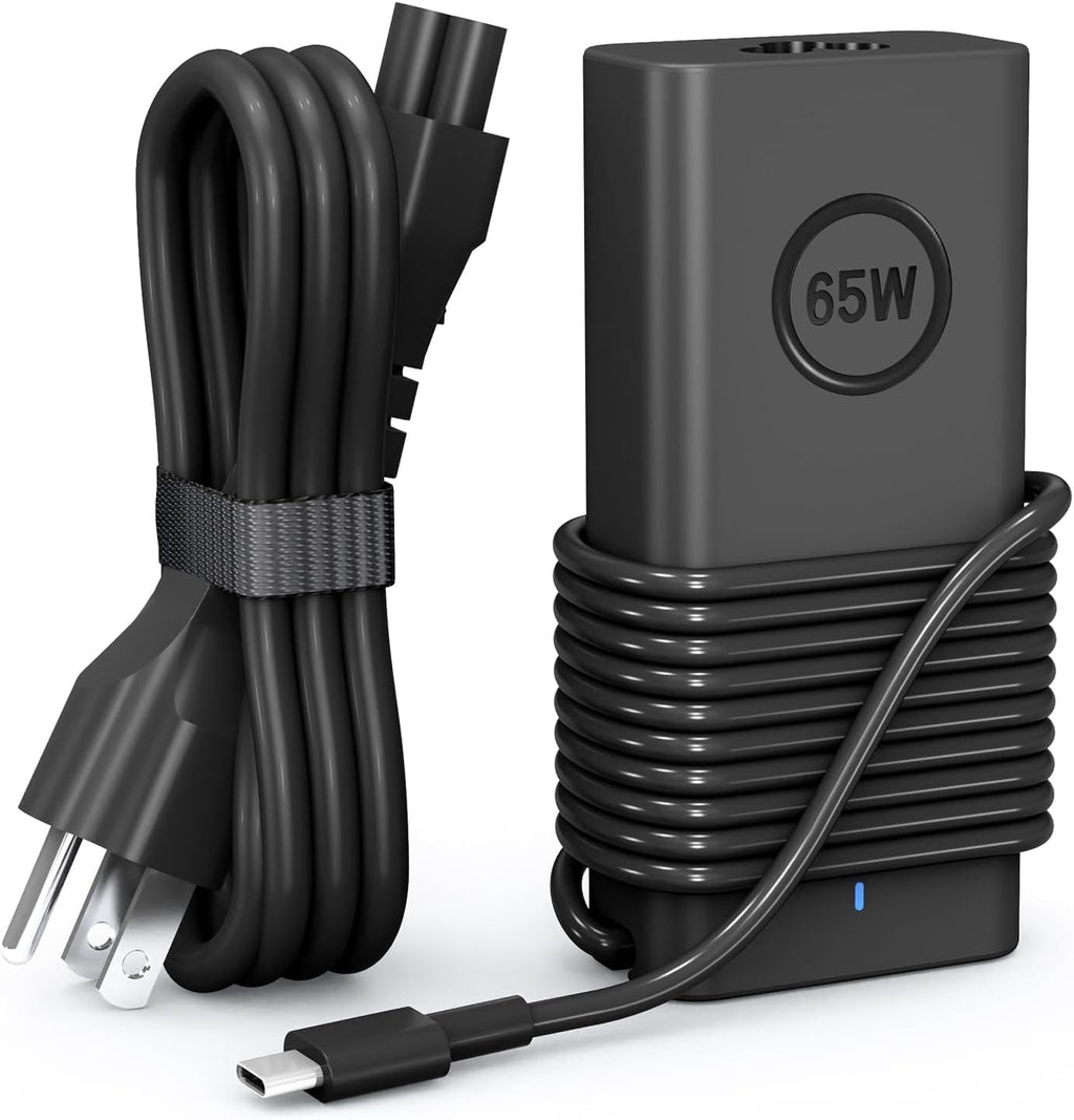 65W USB-C Compatible con Cargador de Laptop Dell XPS 13 y Cargador...