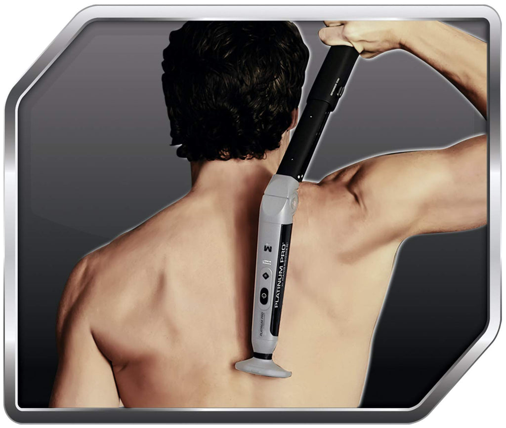 Platinum Pro by MANGROOMER Nueva afeitadora de espalda con 3 cabeza...