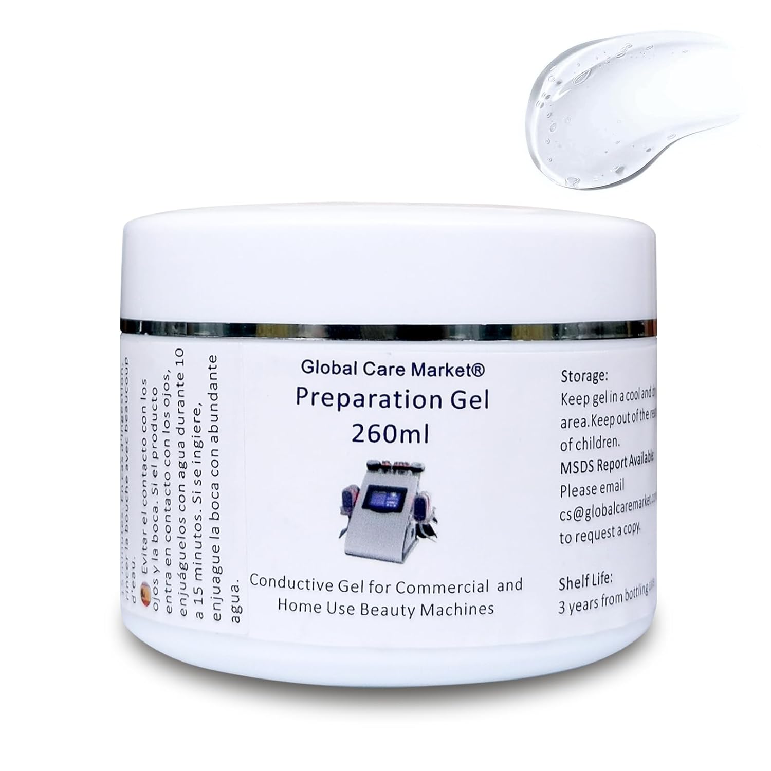 Gel conductor RF con ácido hialurónico para dispositivo facial de m...