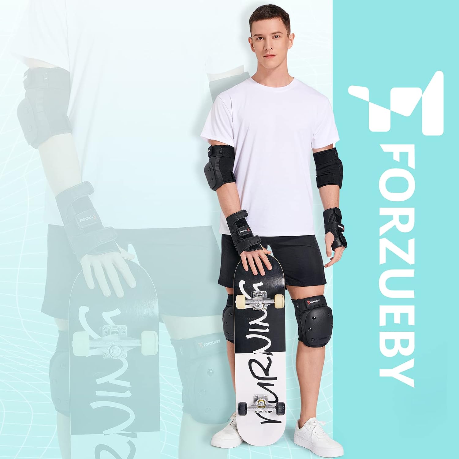 Forzueby - Rodilleras, coderas, muñequeras para niños\/adultos, jue...