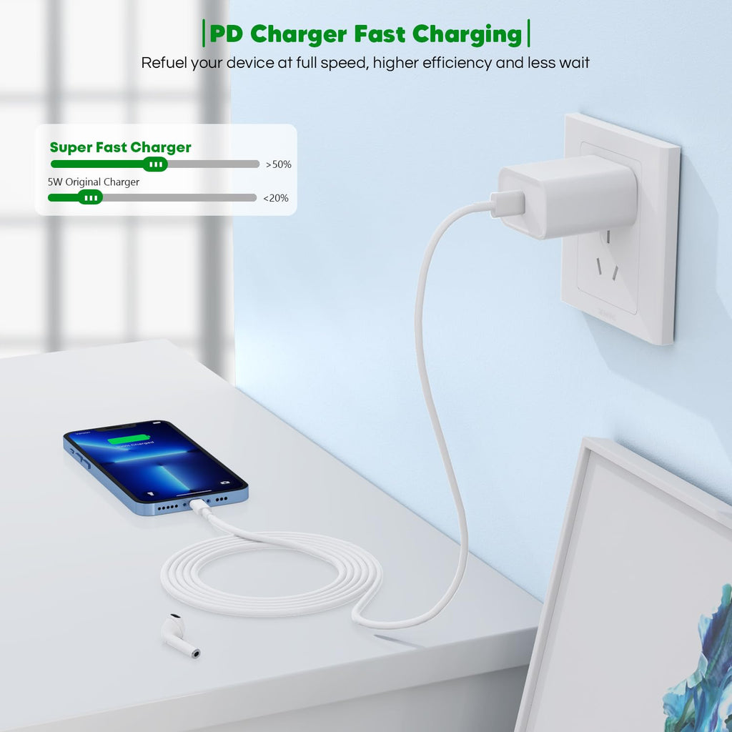 iPhone Charger Fast Charging,[Apple MFi Certified] 2 Pack Apple USB...