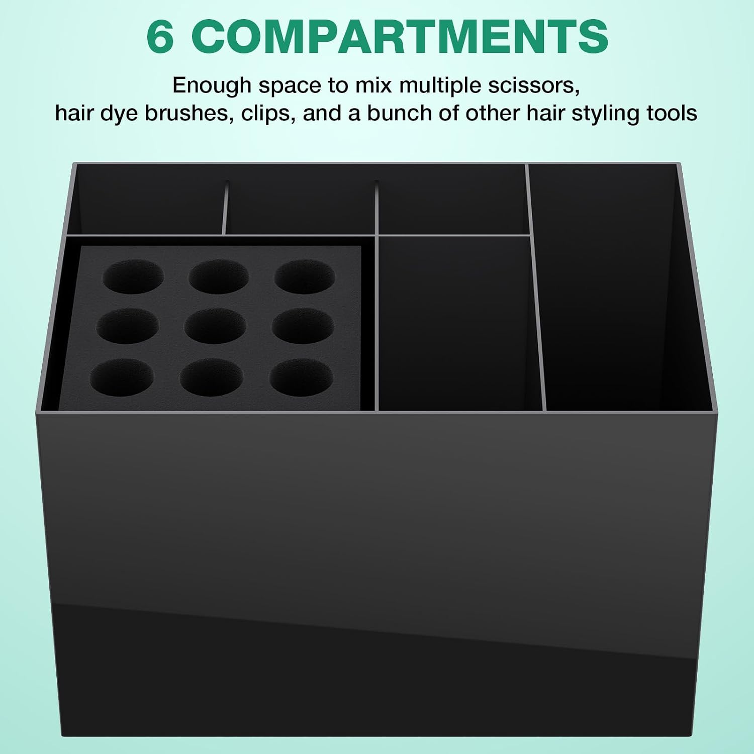 Noverlife Caja de Soporte para Tijeras de Peluquería, Soporte de Ci...
