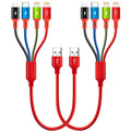 Cable de carga múltiple corto, 1 pie\/paquete de 2, cable de carga...