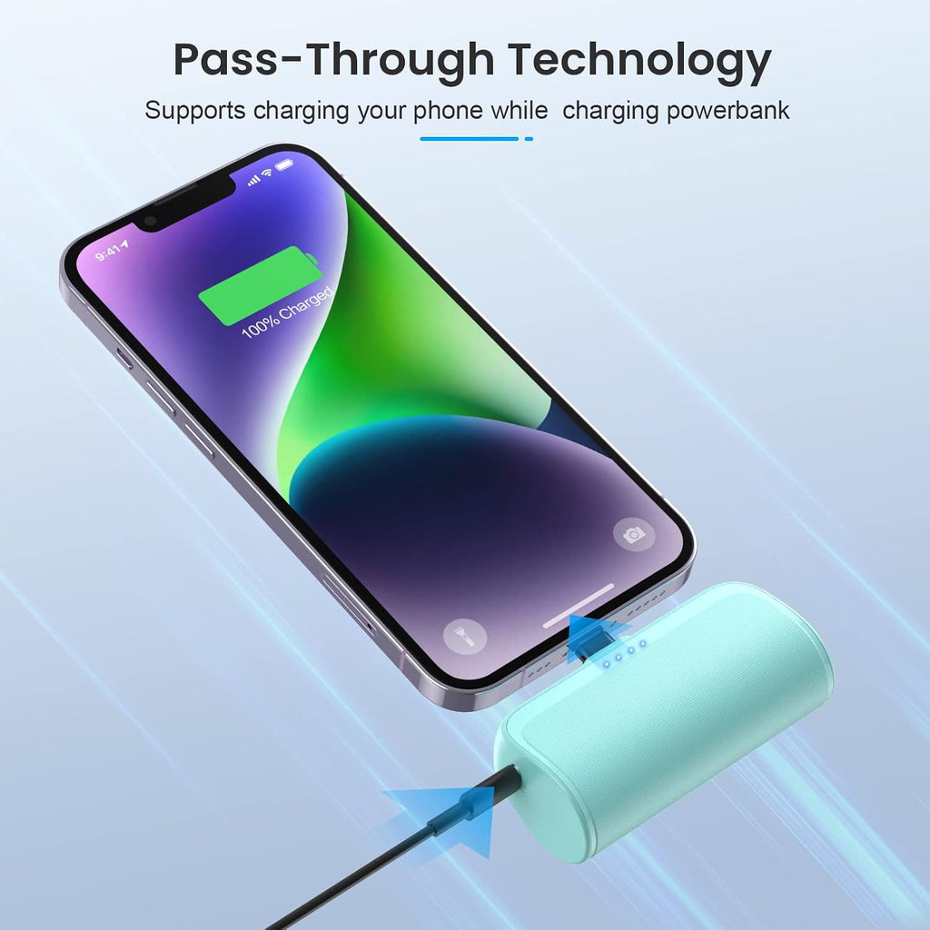 Mini Cargador Portátil Power Bank para iPhone, Cargador de Teléfono...
