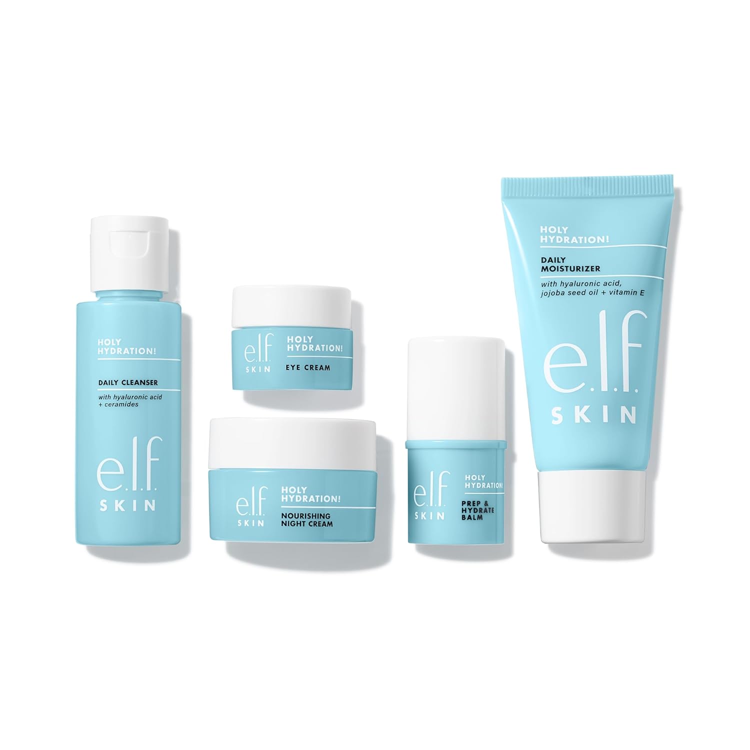 e.l.f. SKIN Holy Hydration! Jet Set Kit de hidratación, juego de cu...