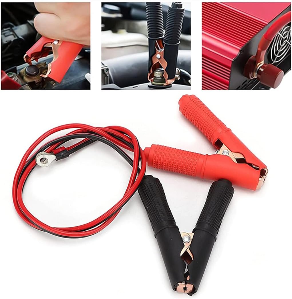 2 clips de cocodrilo, cable de puente de refuerzo 50A-3.3 pies, 13...