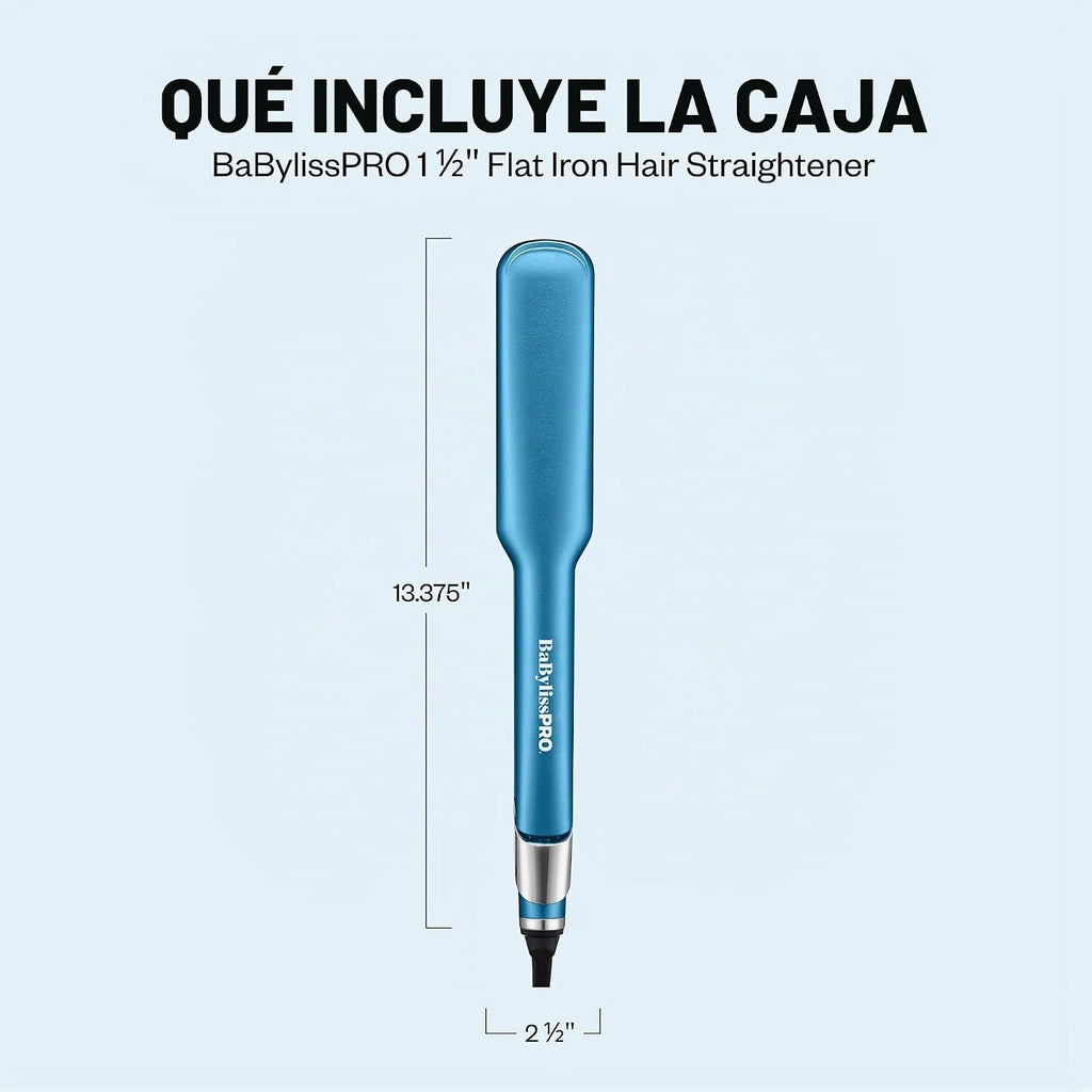 Plancha de pelo ultra elegante BabylissPRO Nano Titanium, plancha p...