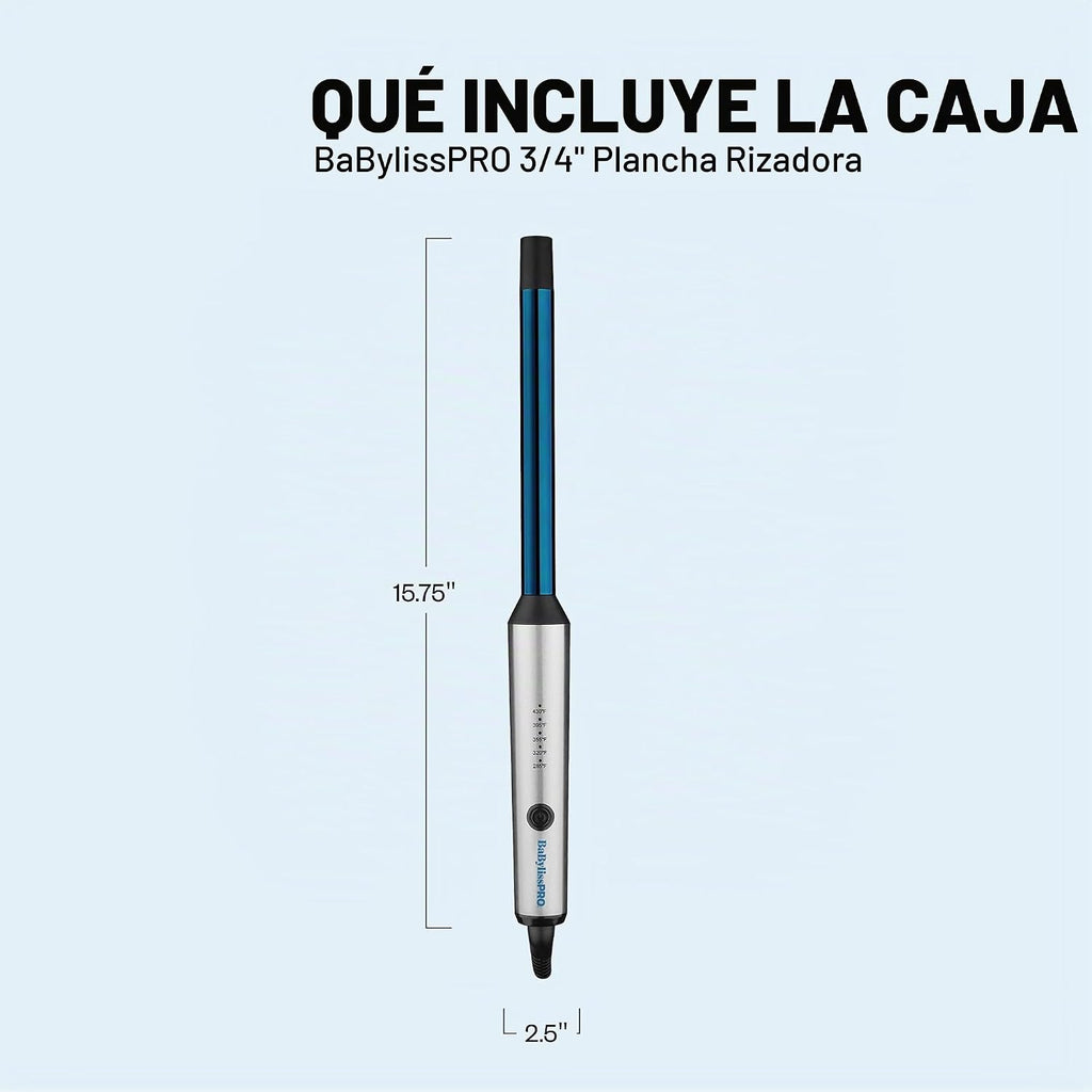 Rizador profesional BabylissPRO Nano Titanium para todo tipo de cab...