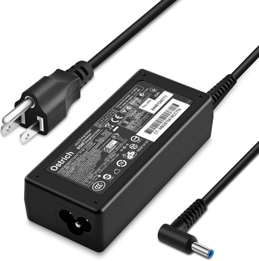 Cargador compatible con computadora portátil HP 65W 45W Adaptador d...