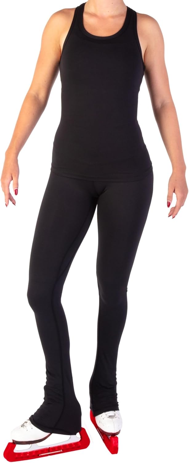 CRS Cross Leggings de patinaje sobre hielo. Leggins negros para pat...
