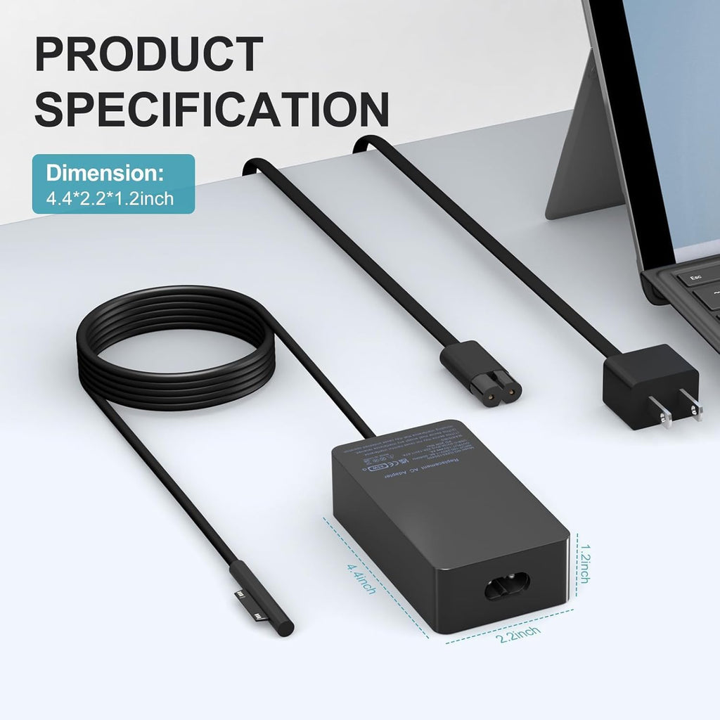Cargador de portátil Surface de 65 W para Microsoft Surface Pro 11\...