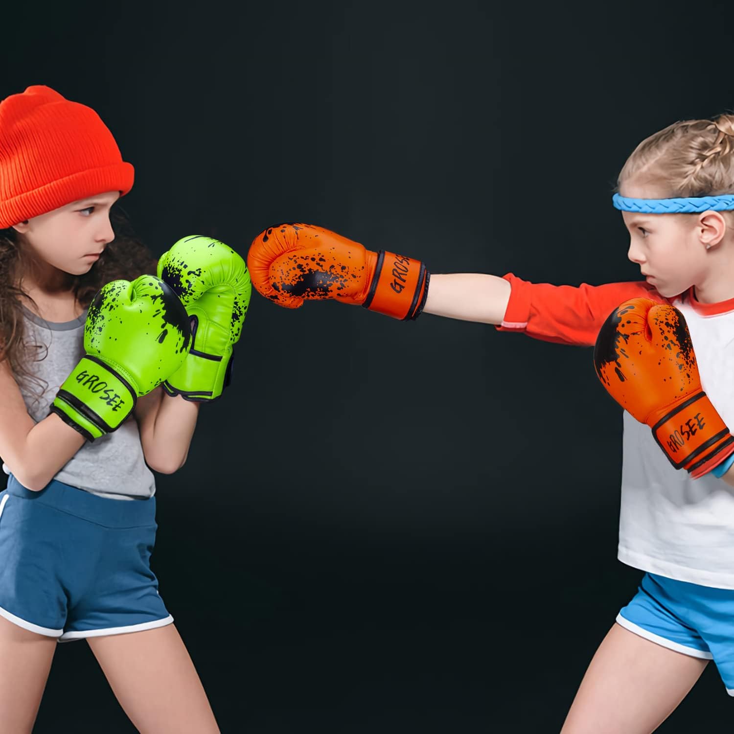 Guante de boxeo para niños, 6 onzas, 8 onzas, guantes de entrenamie...