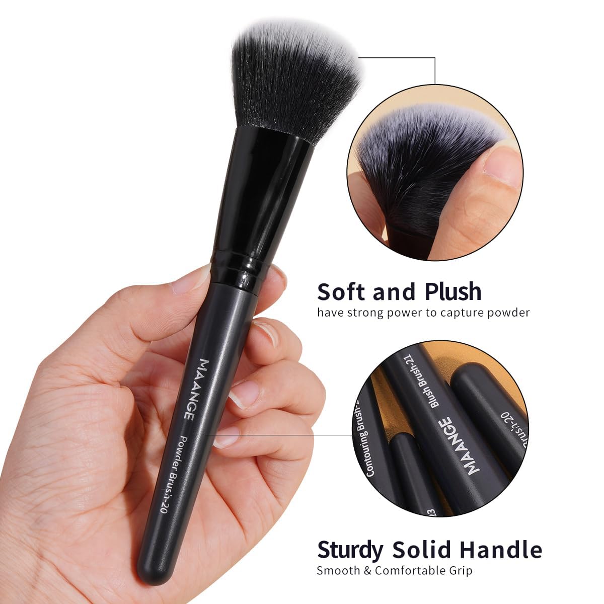 MAANGE Juego de 49 brochas de maquillaje, juego de herramientas de...