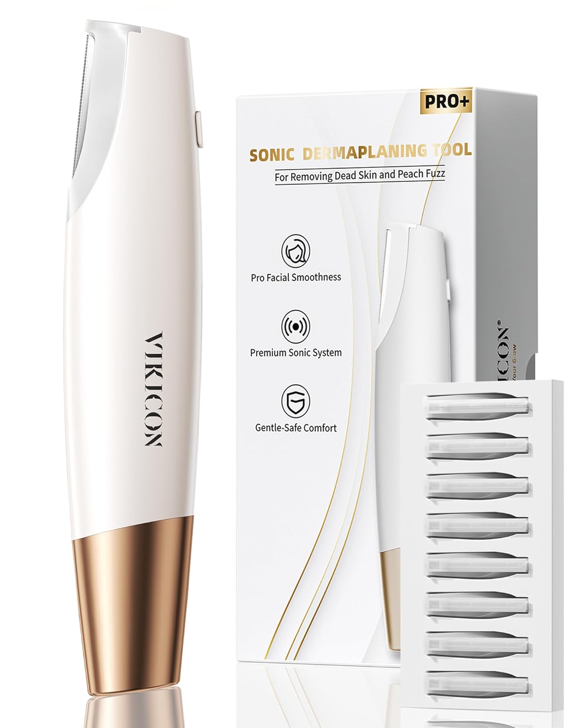 Maquinilla de afeitar profesional Sonic Dermaplane para la cara de...