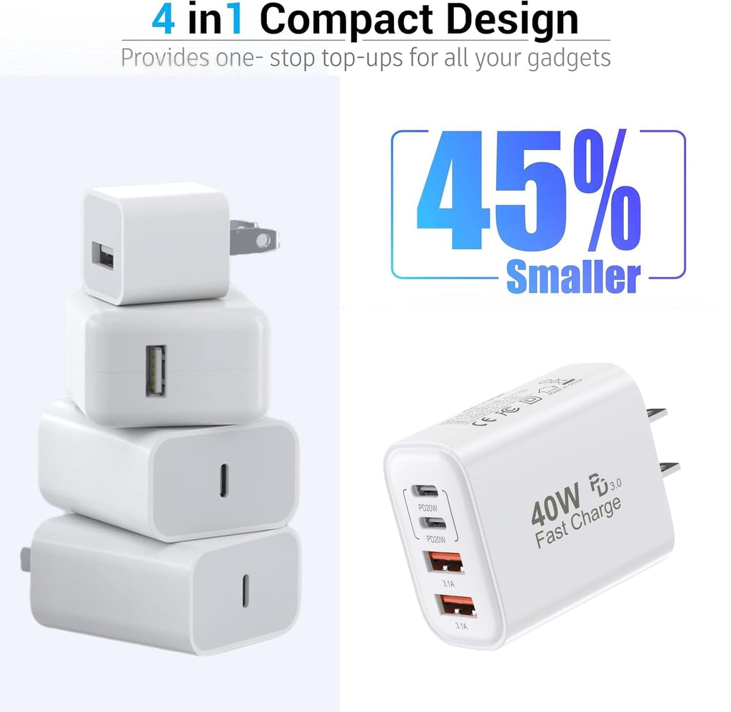 2 unidades de cable trenzado iPhone 17\/16\/15 Pro Max USB C a C, c...
