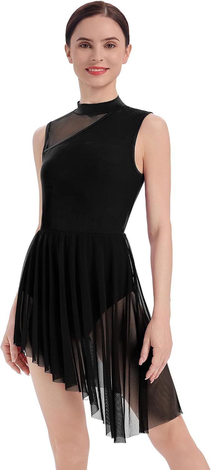AFAVOM Vestido de baile lírico para mujer, disfraces de baile conte...