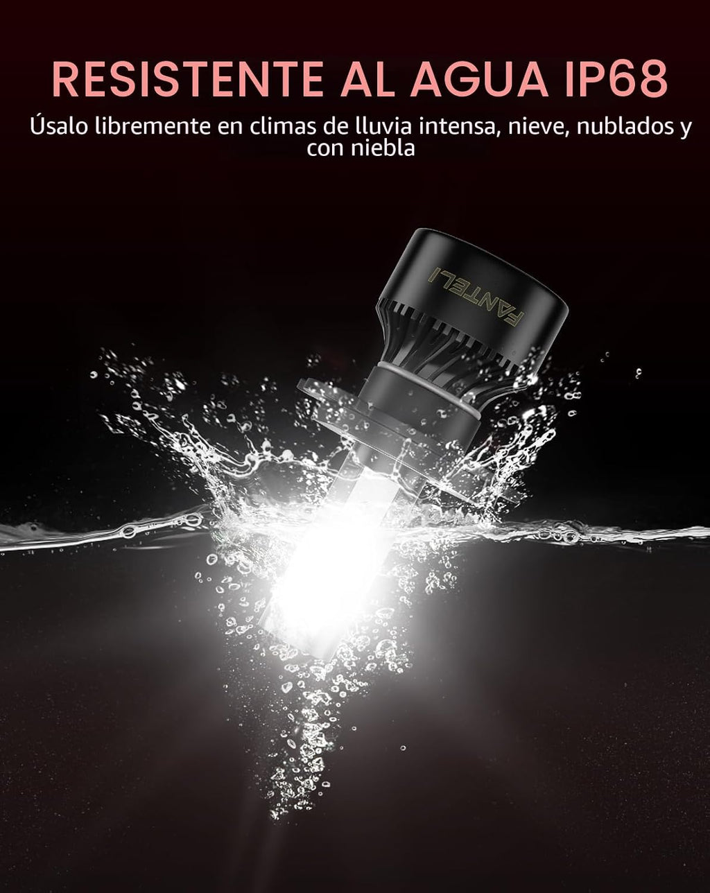 FANTELI Bombillas de 6500 K, blanco frío 40000 lúmenes, 900 % de br...