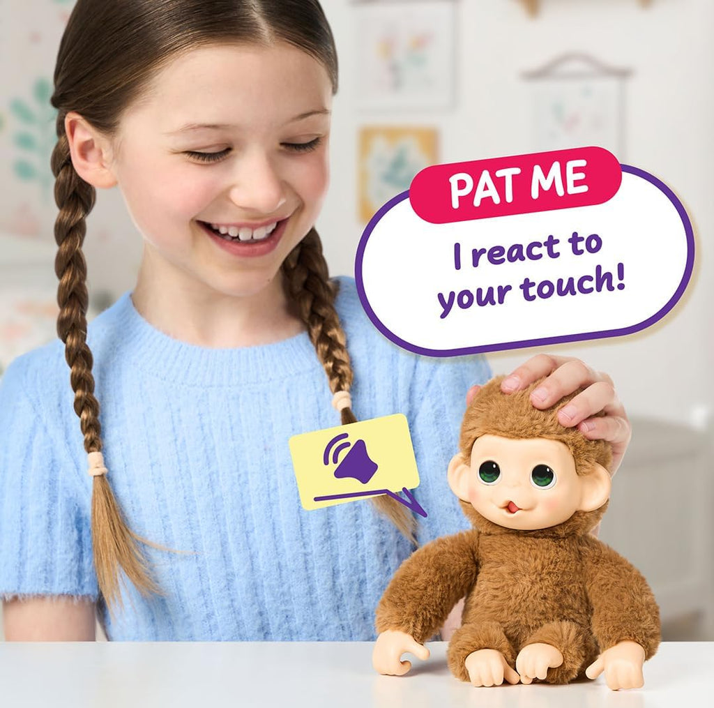 Little Live Pets Baby Monkey Minis y Pepi Peach. Juguete interactiv...