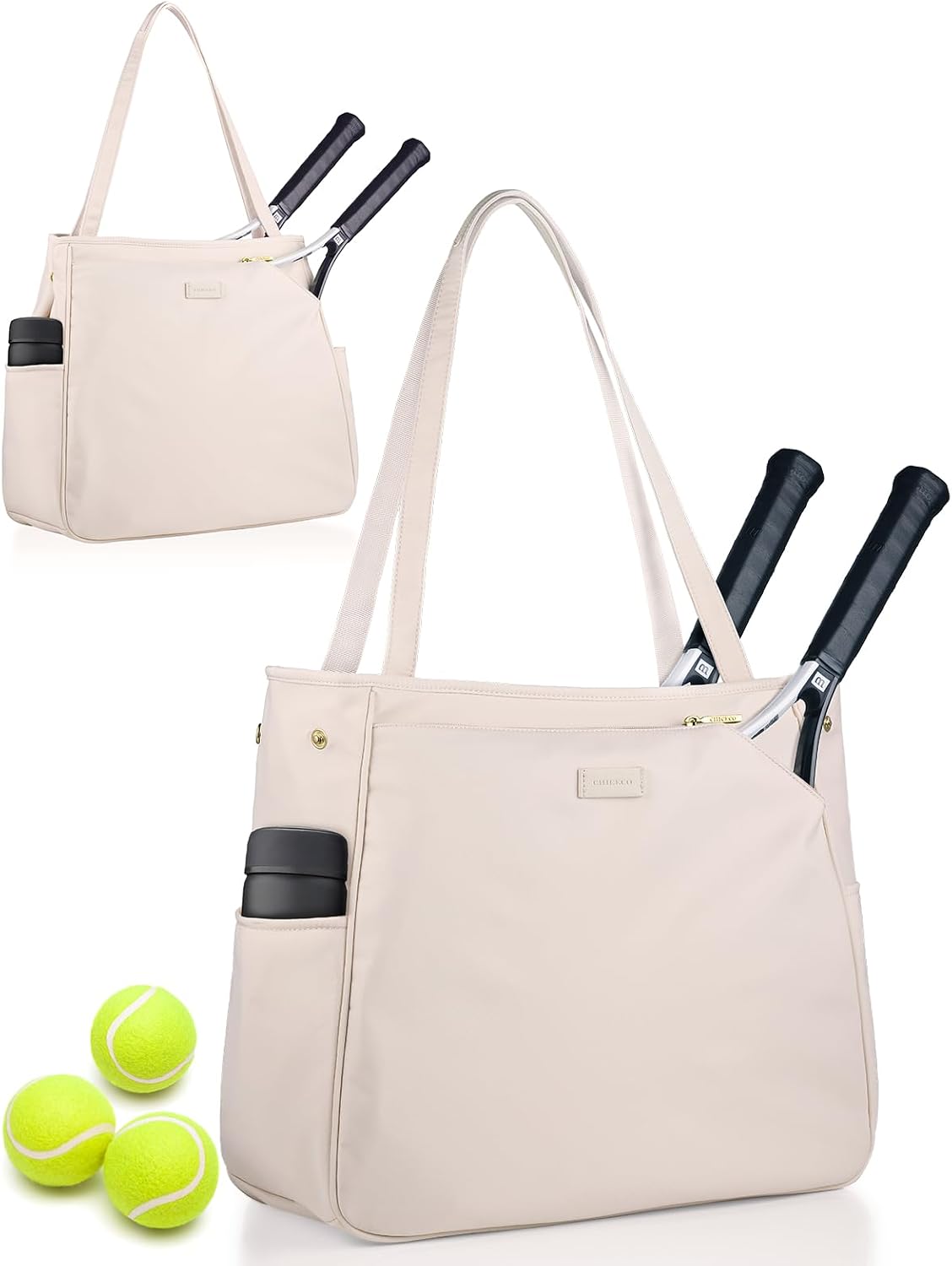 CHICECO Bolsa de tenis para mujer, bolsa de raqueta de tenis grande...