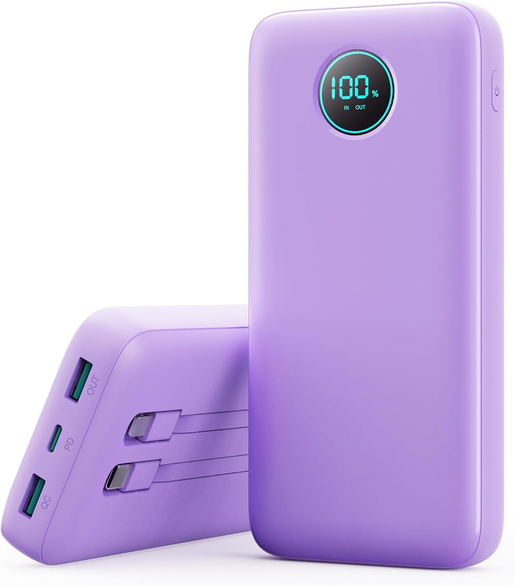 Cargador Portátil 40800mAh Banco de Energía con 3 Cables Integrados...